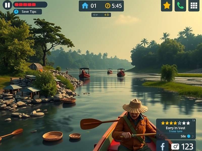 Indian players participating in a virtual Kumbh Mela event Ganges Scout community event screenshot